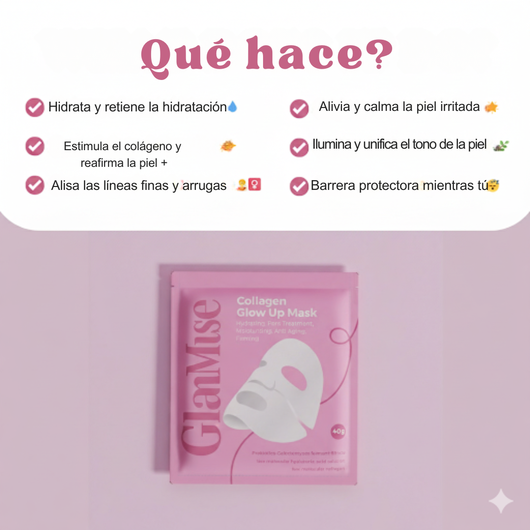 Mascarilla Korean Colágeno Glow™ 2.0