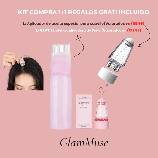 Kit Aplicador de Aceite y Tinte para Cabello
